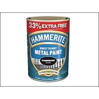 Hammerite Direct to Rust Hammered Finish Metal Paint Silver 750ml + 33%