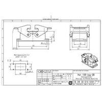 Harting 09 30 010 0301 Han 10B-agg-QB Accessory For Size 10 B - Mounting Case