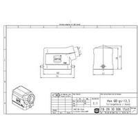 harting 09 30 006 1540 han 6b gs 135 accessory for size 6 b grommet ho ...