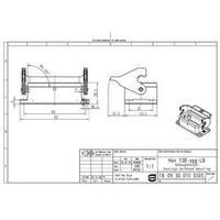 Harting 09 30 010 0305 Han 10B-agg-LB Accessory For Size 10 B - Mounting Case