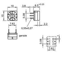 Hartmann P65 101 Rotary Code Switch PT65 With DIP Pattern Setting slot/straight ? 0.15 A