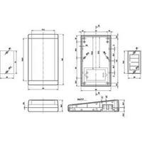 Hand-held casing 160 x 94 x 36.5 Acrylonitrile butadiene styrene White TEKO TB-1SP.7 1 pc(s)