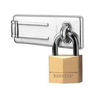 Hasp 89mm + Solid Brass Padlock 40mm