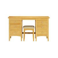 hastings natural dressing table stool set