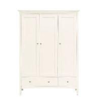 Hastings Ivory Triple Wardrobe