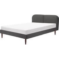 Hattan Double Size Bed, Falcon Grey