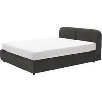 Hattan Double Bed With Storage, Falcon Grey