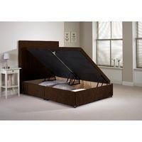 Harvard Divan Bed Frame Chocolate Velvet Fabric King Size 5ft