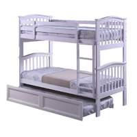 hampton white bunk bed with trundle