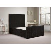 hampshire black double bed frame 4ft 6 with 2 drawers