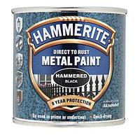 hammerite metal paint hammered black 250ml