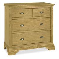 Hampstead Oak 2+2 Drawer Chest