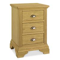 Hampstead Oak 3 Drawer Nightstand