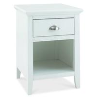 Hampstead White 1 Drawer Nightstand