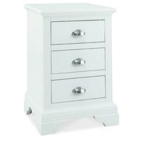 Hampstead White 3 Drawer Nightstand