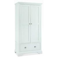 hampstead white double wardrobe