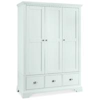 Hampstead White Triple Wardrobe