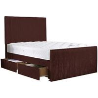 hampshire mulberry superking bed and mattress set 6ft with 4 drawers