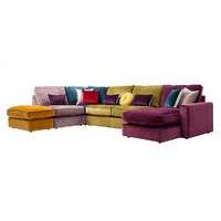 Harlequin Fabric Corner Sofa