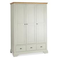 Hampstead Soft Grey and Oak Triple Wardrobe (Hampstead Soft Grey and Oak Triple Wardrobe)