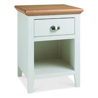 hampstead two tone 1 drawer nightstand