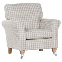 harborough fabric accent chair natural and multi