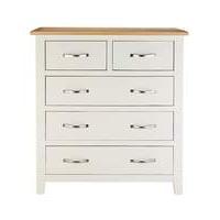 harrogate two tone 3 and 2 drawer chest