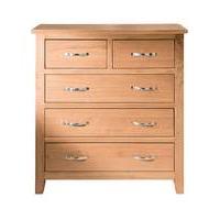 harrogate oak veneer 3 2 drawer chest