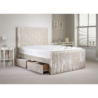 Hampshire Cream Small Single Bed and Mattress Set 2ft 6 with 2 drawers