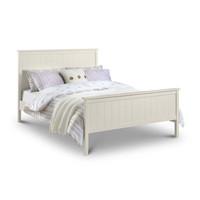 harmony stone white bed frame kingsize