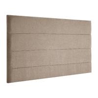 Hazeley Kimiyo Linen Headboard Brown Small Double