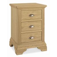 Hampstead Oak 3 Drawer Nightstand