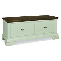 Hampstead Soft Grey & Walnut Blanket Box