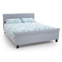 hazel upholstered bedstead small double ice