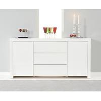 hampstead white high gloss sideboard