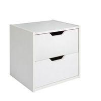 Hartnett Soft White Bedside Chest (H)435mm (W)450mm