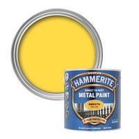 Hammerite Direct to Rust Yellow Smooth Metal Paint 2.5L