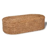 Hand Woven Oval Coffee Table Water Hyacinth