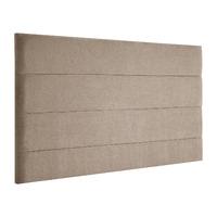 Hazeley Kimiyo Linen Headboard Brown Double
