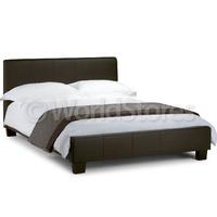 Hamburg Brown Faux Leather Bed Frame Superking Hamburg Brown Faux Leather Bed Frame