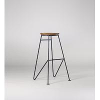 Hanna stool in mango wood & iron