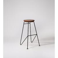 Hanna stool in mango wood & black