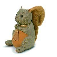 HAZEL NUT BROWN SQUIRREL ANIMAL DOORSTOP