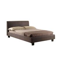 hamburg upholstered bed frame small double brown