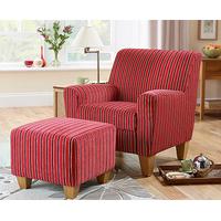 Hamilton Footstool and Armchair Set