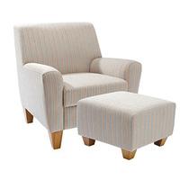 Hamilton Footstool and Armchair Set