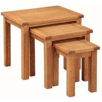 Hartford Country Oak Nest of Tables