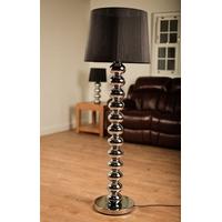 Harlem Floor Lamp - Chrome and Black