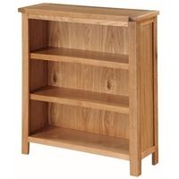 Hartford City Oak Bookcase - Low