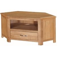 Hartford City Oak TV Unit - Corner